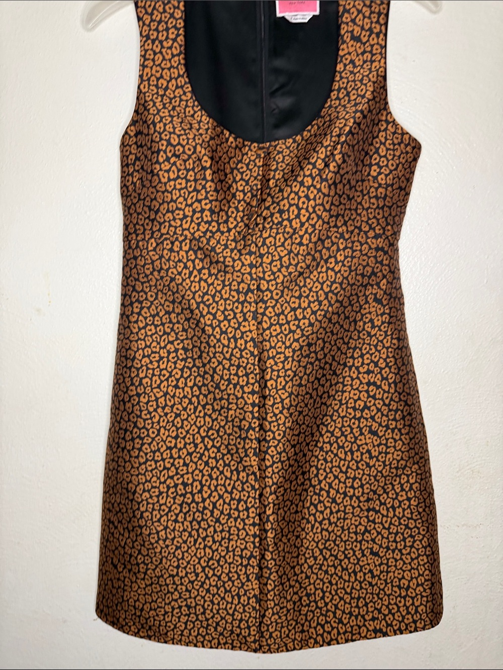 kate spade Black and copper Leopard-Print  knee length Dress - Picture 4 of 12